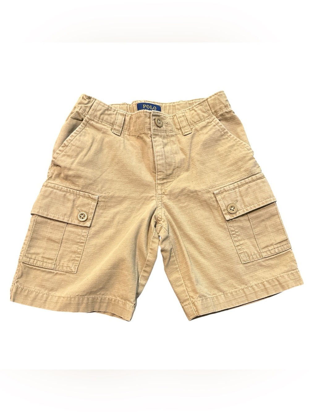 Polo by Ralph Lauren Beige Men’s Cargo Shorts with RL-1967 Accent
